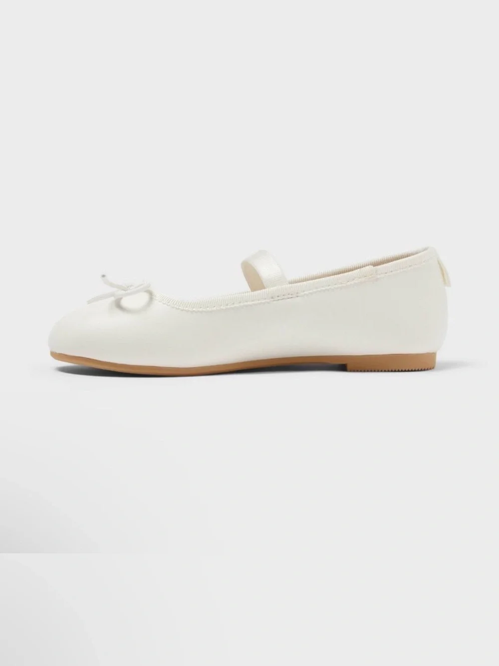 NWT Toddler Nora 2.0 Classic Ballet Flats - Cat & Jack White Size 1 Little Girl